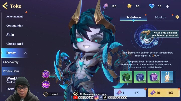 Modal 120 Draw Jemput Skin Dyrroth Scalebore Magic Chess Go:Go! Worth It?