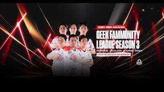 GEEK FAMMUNITY LEAGUE SEASON 3 - WEEK 7 DAY 1