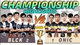 CHAMPIONSHIP HIGLIGHTS GAME 4 | BLCK vs ONIC | (FILIPINO) MPL-PH S8 Playoffs Day 4