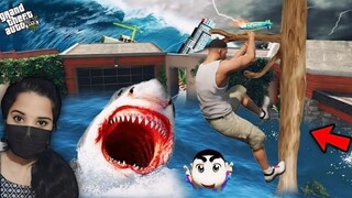 Franklin Surviving Tsunami (End of Los santos) - GTA 5 #91