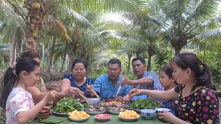 Trúng Mánh Mấy Mẻ Lưới Cả Gia Đình Đem Về Chiên Xù Cuốn Rau Sống Chấm Mắm Chua | TKQ & Family T977