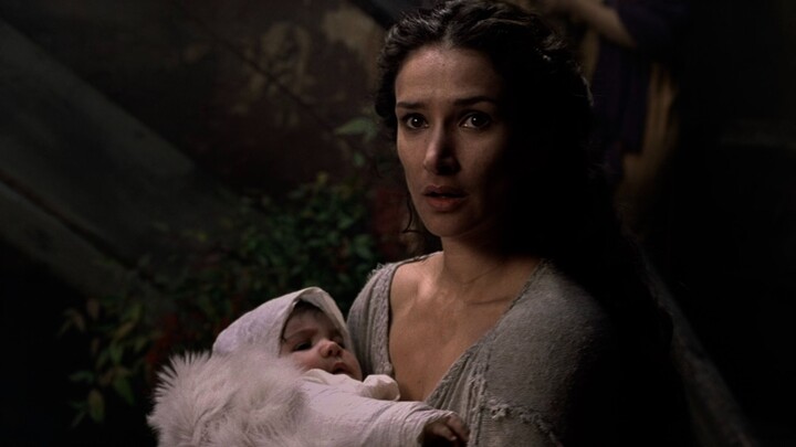 สามีกลับมาจากการรบ แล้วเห็นภรรยาอุ้มเด็กอยู่