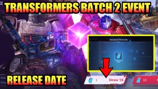 Transformers Batch 2 Release Date Starring ( Aldous, Roger, Popol & Kupa ) | MLBB