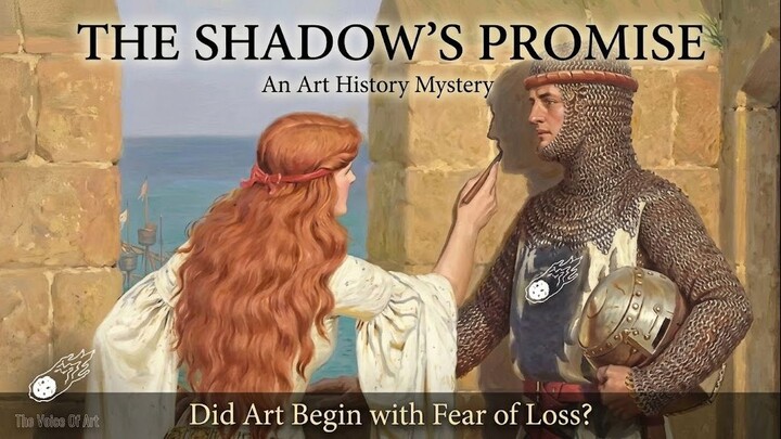 Why Did She Trace His Shadow  The Shadow by Edmund Blair Leighton