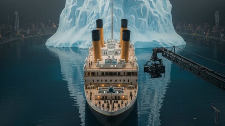 Titanic Disaster Recreated with AI! Miniature Set + AI VFX (Not Real Footage)