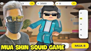 MEOWPEO MUA ĐỒ SQUID GAME NẠP 3500 BCUBE TRONG BLOCKMAN GO MUA SKIN VÀ CÁI KẾT BẤT NGỜ