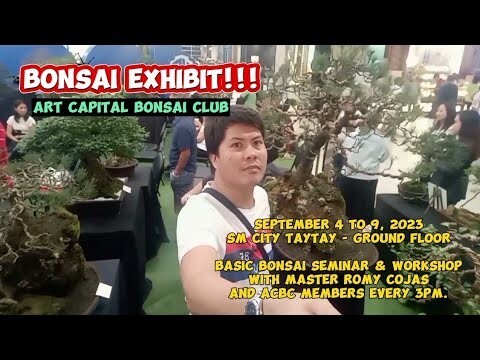 BONSAI  EXHIBIT 2023 | ART CAPITAL BONSAI CLUB @ SM CITY TAYTAY | Tenrou21