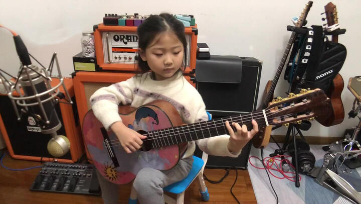 "Remember me" by Guitar Girl Miumiu at 6 Years and 6 Months