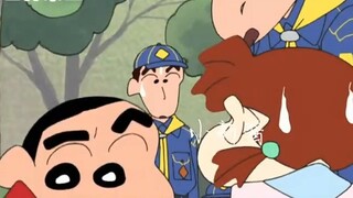 Shin-chan: I'm not saying sorry by raising my hand, but you still need to practice! #CrayonShin-chan