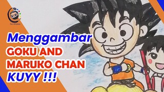 Mari menggambar Goku dan Maruko