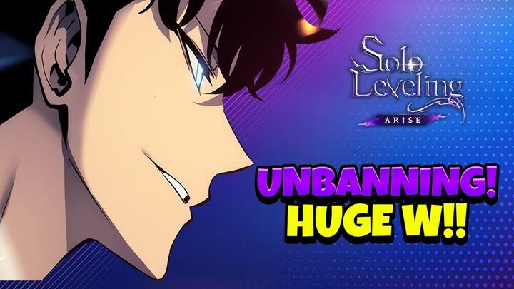 PLAYERS GETTING UNBANNED!! LET'S GO! KEEP PUSHING FOR MORE! [Solo Leveling: Arise]