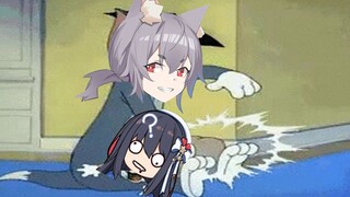 [Crab Nayu] Crab: I am allergic to big dogs. Dog sister:? ?