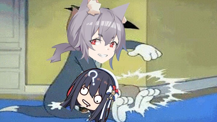 [Crab Nayu] Crab: I am allergic to big dogs. Dog sister:? ?