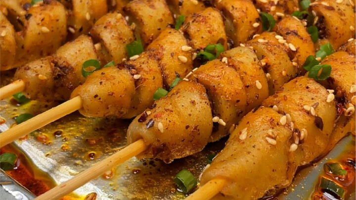 I can eat ten skewers at once.