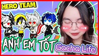 NOOB KAMUI CẢM ĐỘNG KHI XEM ANH EM TỐT PHIÊN BẢN TIK TOK GACHA LIFE CỦA HERO TEAM | KAMUI REACTION