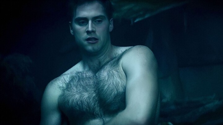 【Cold Witch】Hairy muscular man was forced to exchange body temperature to keep warm