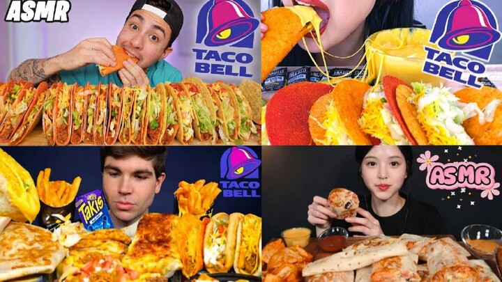 Taco Bell Mukbang ASMR | Crunchy Tacos, Nachos & Cheesy Burritos Eating Sounds