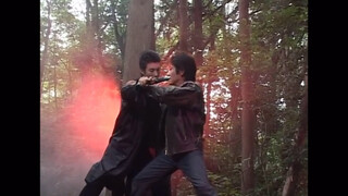 Ultraman Nexus shooting footage P5 The suit actor is really working hard