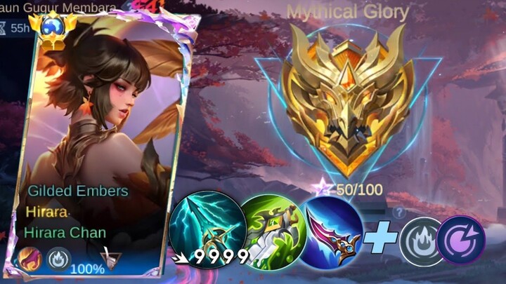 PAKE HIRARA BUILD INI DIJAMIN GAMPANG NAIK GLORY 🔥