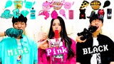 COLOR FOOD MUKBANG🔥 [Mint🤢 • Pink🍬 • BLACK💀]