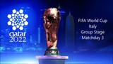 FIFA WORLD CUP 2022 QATAR GROUP STAGE MATCHDAY 3 : ITALY V ECUADOR EFOOTBALL ESPORTS