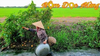 Ẩm Thực Mẹ Làm Nộm Dọc Mùng Món Ăn Quê Bữa Cơm Đạm Bạc | Thảo Vlog & Family T56