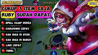 Build ruby terkuat dan spell vamp tinggi |GAMEPLAY RUBY |RUBY BEST BUILD 2024~MOBILE LEGENDS/MLBB