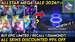 RELEASE TODAY! ALLSTAR MEGA SALE (99% DISCOUNT) | PROMO DIAMOND EVENT 2024 - MLBB