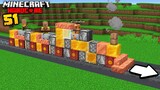I Built a Working Train in Minecraft Hardcore