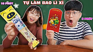 THỬ THÁCH LÀM BAO LÌ XÌ TẾT 5 PHÚT VS 10 PHÚT - Lì Xì Đầu Năm Của Ai Sẽ Giành Chiến Thắng ?