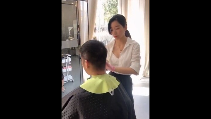 Madam boss, how many times do I need a haircut?