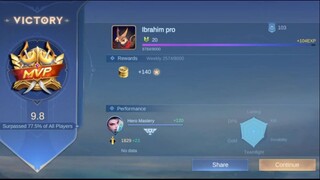 "UNSTOPPABLE HANABI CARRY! 🔥 13 Kills & MVP | Mobile Legends Gameplay"