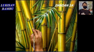 CARA MENGGAMBAR - MELUKIS POHON BAMBU EMAS / HOW TO DRAW  GOLDEN BAMBOO BY DANDAN SA, TUTORIAL 23