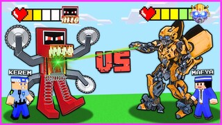 CANAVAR KAMYON VS KÖTÜ MAFYA ROBOT! 😱 - Minecraft