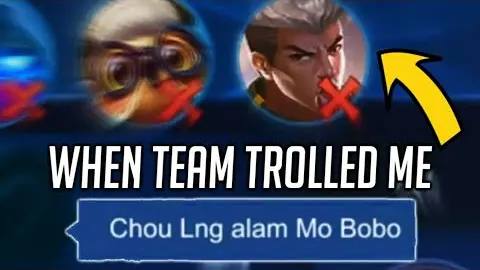 TRASHTALKER BAN MY CHOU NOT KNOWING THAT I CAN PLAY DIFFERENT HERO | WHAT HAPPENS NEXT? KHARLU MLBB