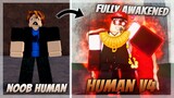Obtaining "THE BEST RACE" Human V4 Then FULLY Awakening It In One Video on Blox Fruits...