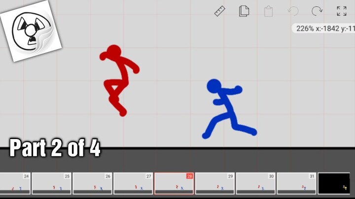 24 FPS Stickman Fight Scene Tutorial (Part 2 of 4)