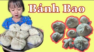 Lần đầu tiên Nàng Út Ống Tre làm bánh bao nhân tôm thịt đãi cả nhà và cái kết hú hồn ……..!!!!!!
