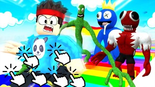 RACE CLİCKER AMA RAINBOW FRIENDS  BERO VS NİKO 🏆Roblox Rainbow Friends Race