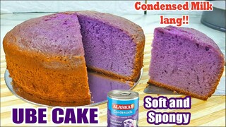 NO OVEN UBE CONDENSED MILK CAKE | HOW TO MAKE UBE SPONGE CAKE | NO SUGAR | PWEDE BA INEGOSYO?