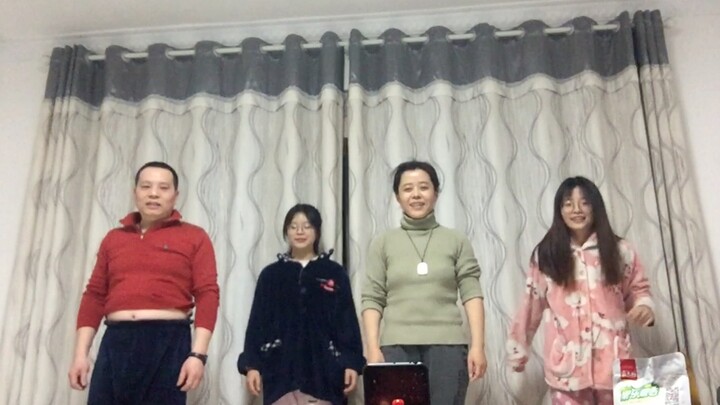 The whole family dances the Drunken Butterfly