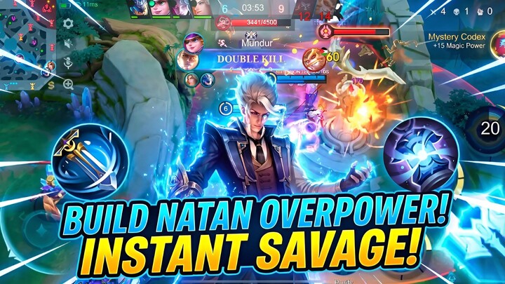 Build Natan Overpower!  Instant + Damage Gila, MVP Mudah & Auto Win! Bisa Naik Tier Dalam Sehari! 🏆
