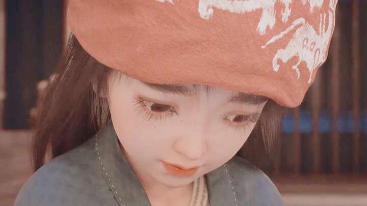 A modeler must really love their daughter to sculpt such a lively little character!