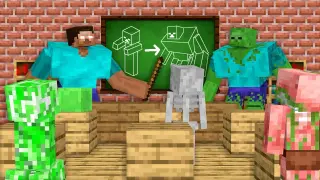 Monster School: Mutant Challenge Teacher Herobrine - Minecraft Animation