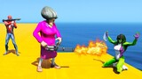Scary Teacher 3D - Hulk vs Miss'T - She-Hulk is Kidnapped - Game Animation