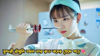 সুন্দরী রাঁধুনি যখন তার রুড বসের প্রেমে পড়ে💘.Dine With Love Drama Bangla Explanation