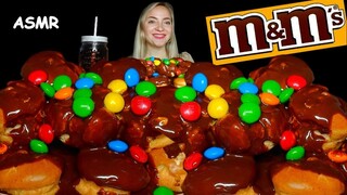 ASMR CHOCOLATE M&M PROFITEROLES| Mukbang Dessert 木邦甜点