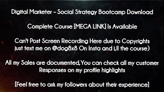 Digital Marketer  course - Social Strategy Bootcamp Download
