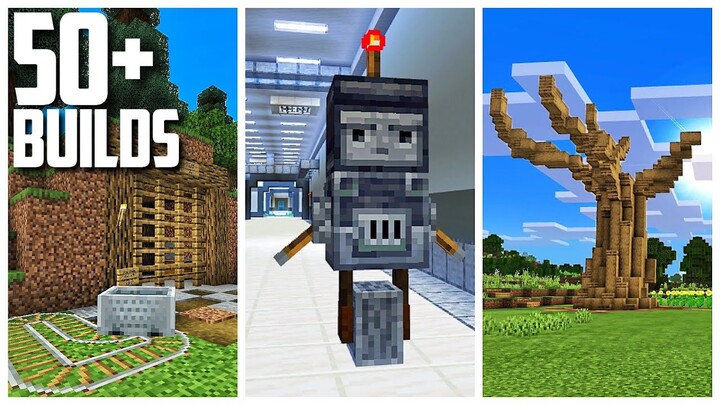 50+ Build Ideas in Minecraft from my Survival World!