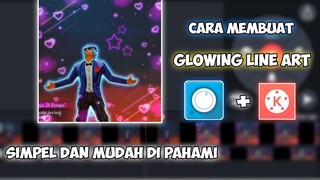 CARA EDIT VIDEO FREE FIRE GLOWING LINE ART